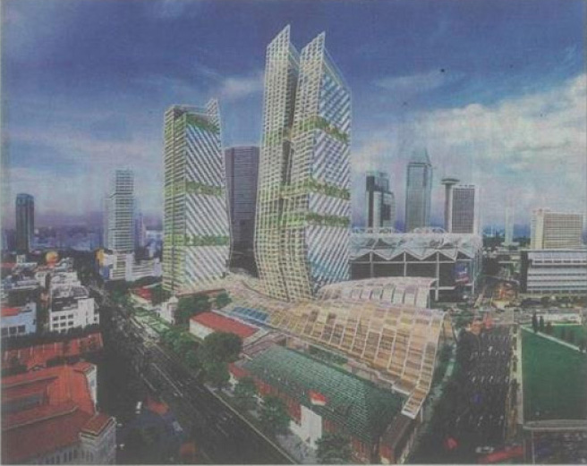 Topping Out of One Tower