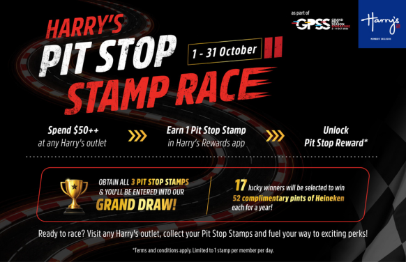 Race your way through October at Harry’s!